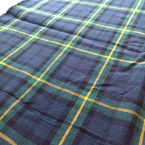 クッションカバー】45×45㎝ コットン×リネン*タータンチェック*播州織