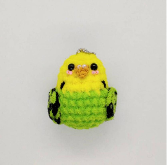 あみぐるみ ストラップ モール セキセイインコ② あみぐるみ のっち