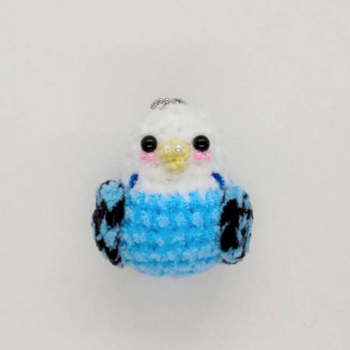 あみぐるみ ストラップ モール セキセイインコ① あみぐるみ のっち