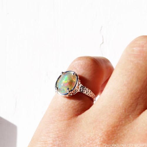 オパール リング / Ethiopian Opal Ring 指輪・リング NATSU オパール リング / Ethiopian Opal Ring 指輪・リング NATSU