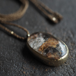 garden quartz brass necklace 5枚目の画像