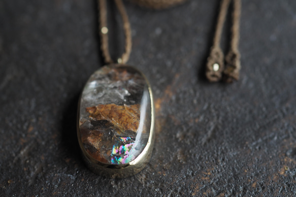 garden quartz brass necklace 6枚目の画像