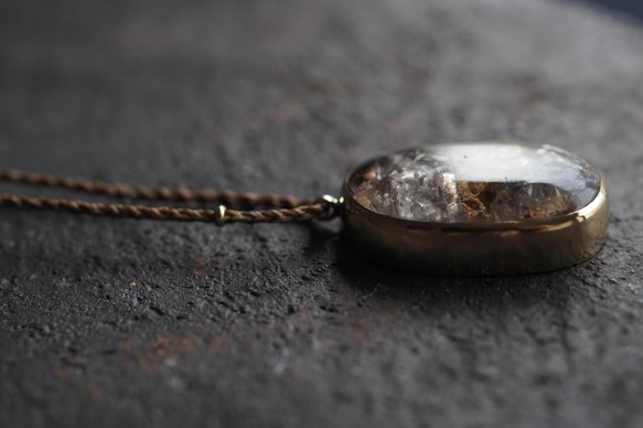 garden quartz brass necklace 9枚目の画像