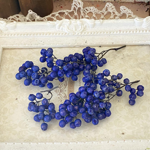 綺麗色ブルーペッパーベリー小分け❣️ハンドメイド花材カラードライ