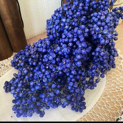 綺麗色ブルーペッパーベリー小分け❣️ハンドメイド花材カラードライ