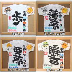 命名Tシャツ / 『額付き命名ミニTシャツ』 7枚目の画像