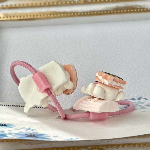 樹脂粘土のキッズヘアゴム NO.7 ヘアゴム Nanea jewelry 通販