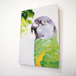 パネル作品【大】「Snegal Parrot」（B4・A3サイズ） 4枚目の画像