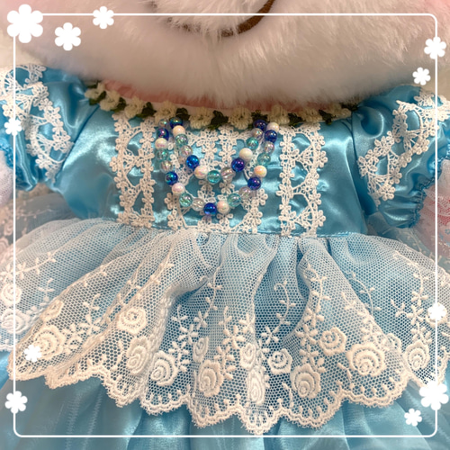 ①940.ウィッシュミーメルコスチューム♡メルメルドール♡紺色光沢刺繍ドレス ウィッシュミーメル メルメルドール コスチューム エプロン付き