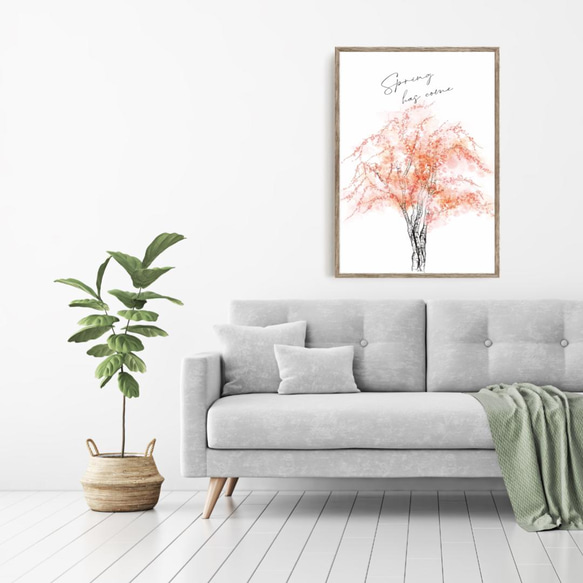 桜の花のポスター　/ i0476 / インテリアポスター 2枚目の画像