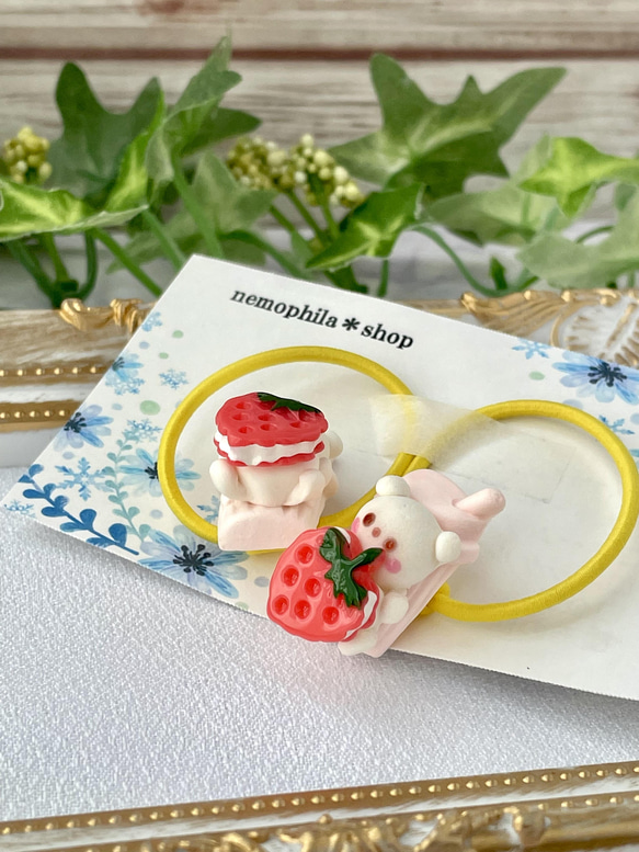 樹脂粘土のキッズヘアゴム NO.28 ヘアゴム Nanea jewelry 通販｜Creema 