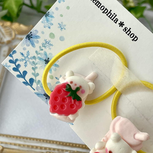 樹脂粘土のキッズヘアゴム NO.28 ヘアゴム Nanea jewelry 通販｜Creema 