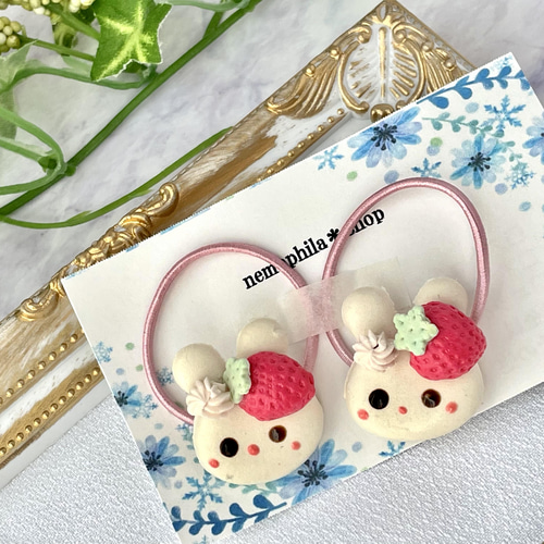 樹脂粘土のキッズヘアゴム NO.37 ヘアゴム Nanea jewelry 通販｜Creema 