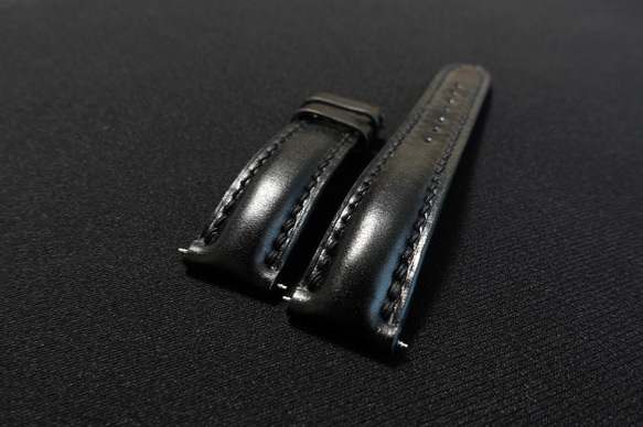 【未使用】シェルコードバン ベルト ブラック SHELL CORDOVAN 2 (シェルコードバン2)ベルト（M)｜シェルコード