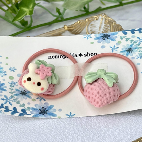 樹脂粘土のキッズヘアゴム NO.68 ヘアゴム Nanea jewelry 通販｜Creema 