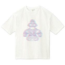 とびだす土偶くんのビッグシルエットTシャツ 1枚目の画像