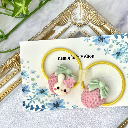 樹脂粘土のキッズヘアゴム NO.82 ヘアゴム Nanea jewelry 通販  