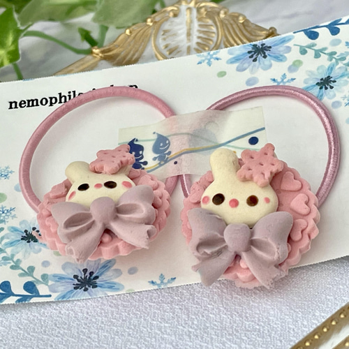 樹脂粘土のキッズヘアゴム NO.83 ヘアゴム Nanea jewelry 通販 