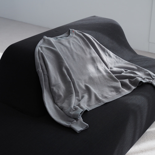 ピグメント オーバーサイズスウェット グレー スウェット・トレーナー