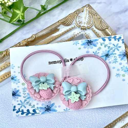 樹脂粘土のキッズヘアゴム NO.100 ヘアゴム Nanea jewelry 通販 