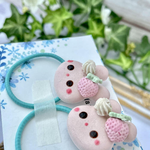 樹脂粘土のキッズヘアゴム NO.101 ヘアゴム Nanea jewelry 通販