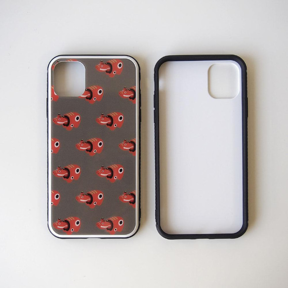 強化玻璃 iPhone 保護殼 [Akabeko] #相容於 iPhone15 第2張的照片