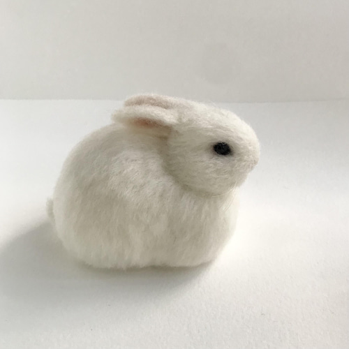 もふっとまるっとうさぎさん〜 うさぎ 羊毛フェルト もふっとまるっとうさぎさん〜 うさぎ 羊毛フェルト