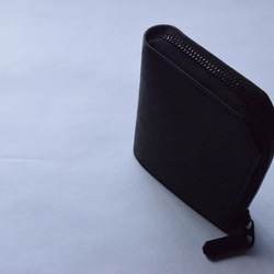[受注生産品] No.011M [L-Zipper Half Wallet] regular 黒(BLACK) 2枚目の画像