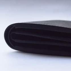 [受注生産品] No.011M [L-Zipper Half Wallet] regular 黒(BLACK) 6枚目の画像