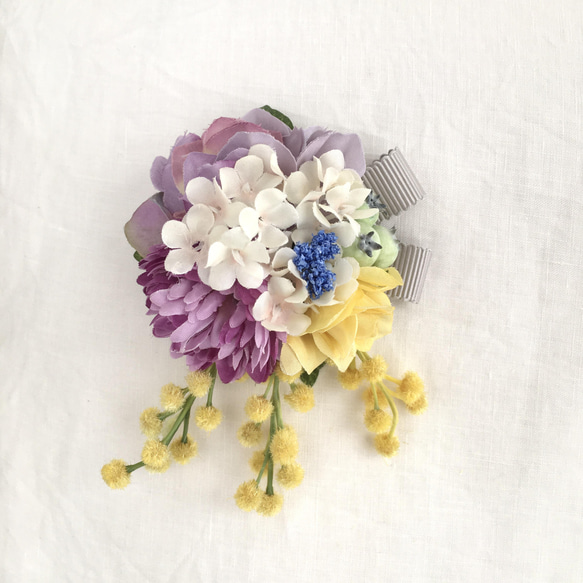 100均 ファッション ハンドメイド作家 s*mam+ かすみ草のワンピース