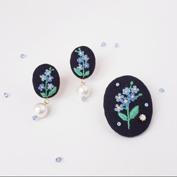 ★新作★ ハンドメイド　刺繍ブローチ　フラワーシャワー ☆新作☆ ハンドメイド 刺繍ブローチ フラワーシャワー 効か