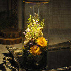 ✽母の日におすすめ✽【 yellow×purple Lsize】✽優しくお花を照らす✽心安らぐlamp flower 1枚目の画像