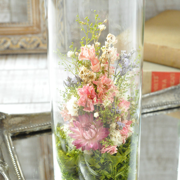 ✽母の日におすすめ✽【 pink×purple Lsize】✽優しくお花を照らす✽心安らぐ lamp flower 3枚目の画像