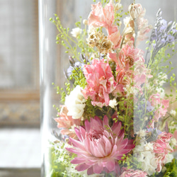 ✽母の日におすすめ✽【 pink×purple Lsize】✽優しくお花を照らす✽心安らぐ lamp flower 8枚目の画像