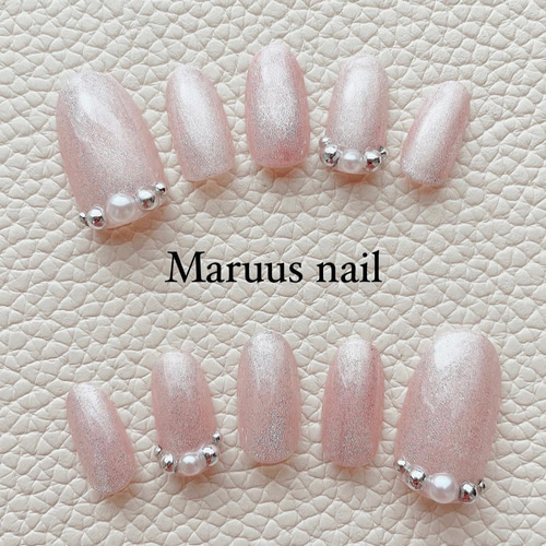 ピンクマグネットネイルチップ ネイルチップ（つけ爪） Maruu 通販  