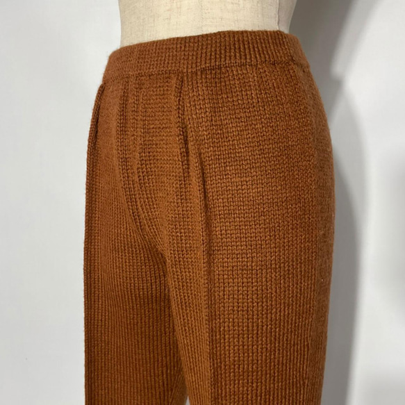 ウール１００％ スリムパンツ ブラウン　254 SLIM PT BROWN 5枚目の画像