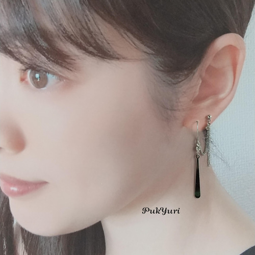 なっつです。ノンホールピアス2点 楽天市場】(2個SET)痛くないイヤリング 小粒 パール ジュエル