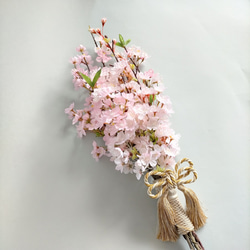 「sa ku ra　さくら　桜のブーケ」お揃いヘッドパーツ付　和装ブーケ　ブライダルブーケ　ブライダル　結婚式 11枚目の画像