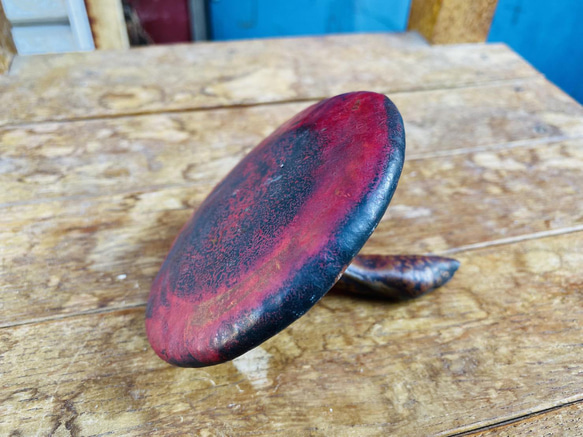[銅板造形作品]紅いキノコ　Copper Mushroom 2枚目の画像