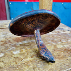 [銅板造形作品]紅いキノコ　Copper Mushroom 1枚目の画像