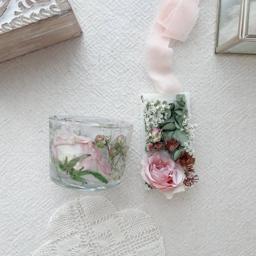 アフターブーケキャンドル《ジェルキャンドルホルダー①》 大切な記念