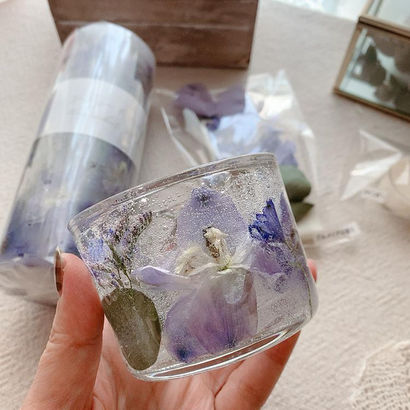 アフターブーケキャンドル《ジェルキャンドルホルダー①》 大切な記念