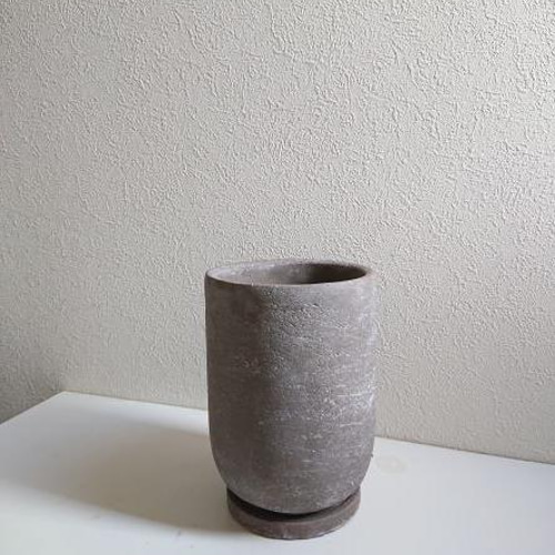 ○数量限定○新作○ ”モンステラ 鉢/受け皿セット（セメント製）”観葉