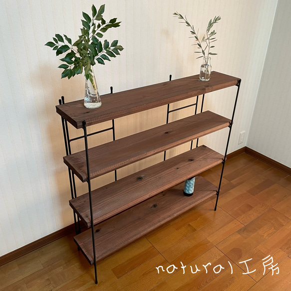 新商品‼️手作りアイアン家具 折り畳みラック 西海岸インテリア 幅200cm 新商品‼️手作りアイアン家具 折り畳みラック 西海岸インテリア