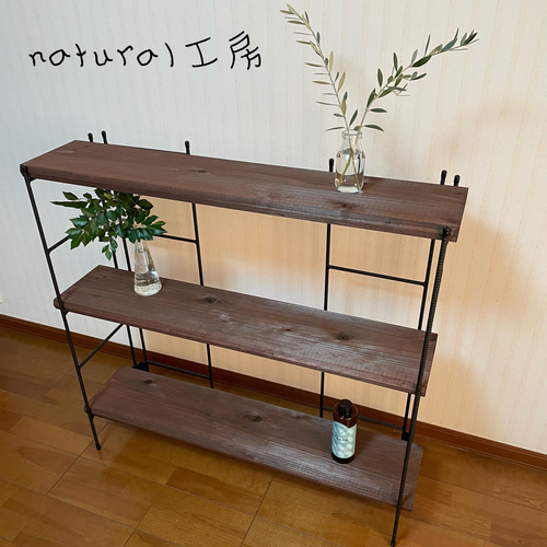 新商品‼️手作りアイアン家具 アイアンシェルフ折り畳みラック 新商品‼️手作りアイアン家具 アイアンシェルフ折り畳みラック