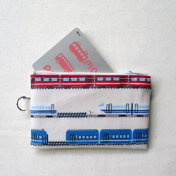 新幹線と電車柄パスケース／ICカードケース／小銭入れ／ミニ財布