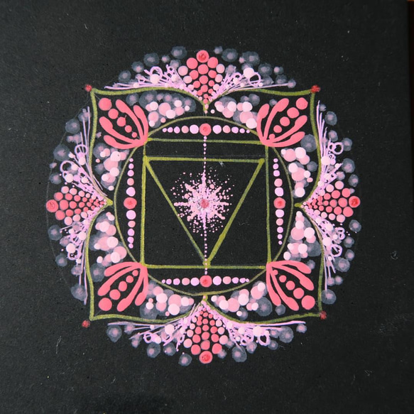 チャクラヒーリング曼荼羅（第1チャクラ）やる気、自信、グラウン