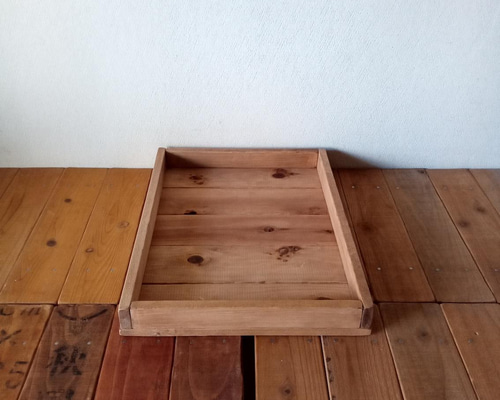 浅型木箱製作】LLサイズ 陳列 ディスプレイ / 自然塗装 サイズ