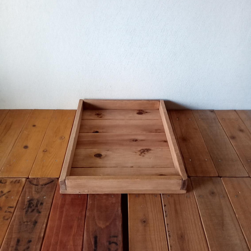 浅型木箱製作】LLサイズ 陳列 ディスプレイ / 自然塗装 サイズオーダー