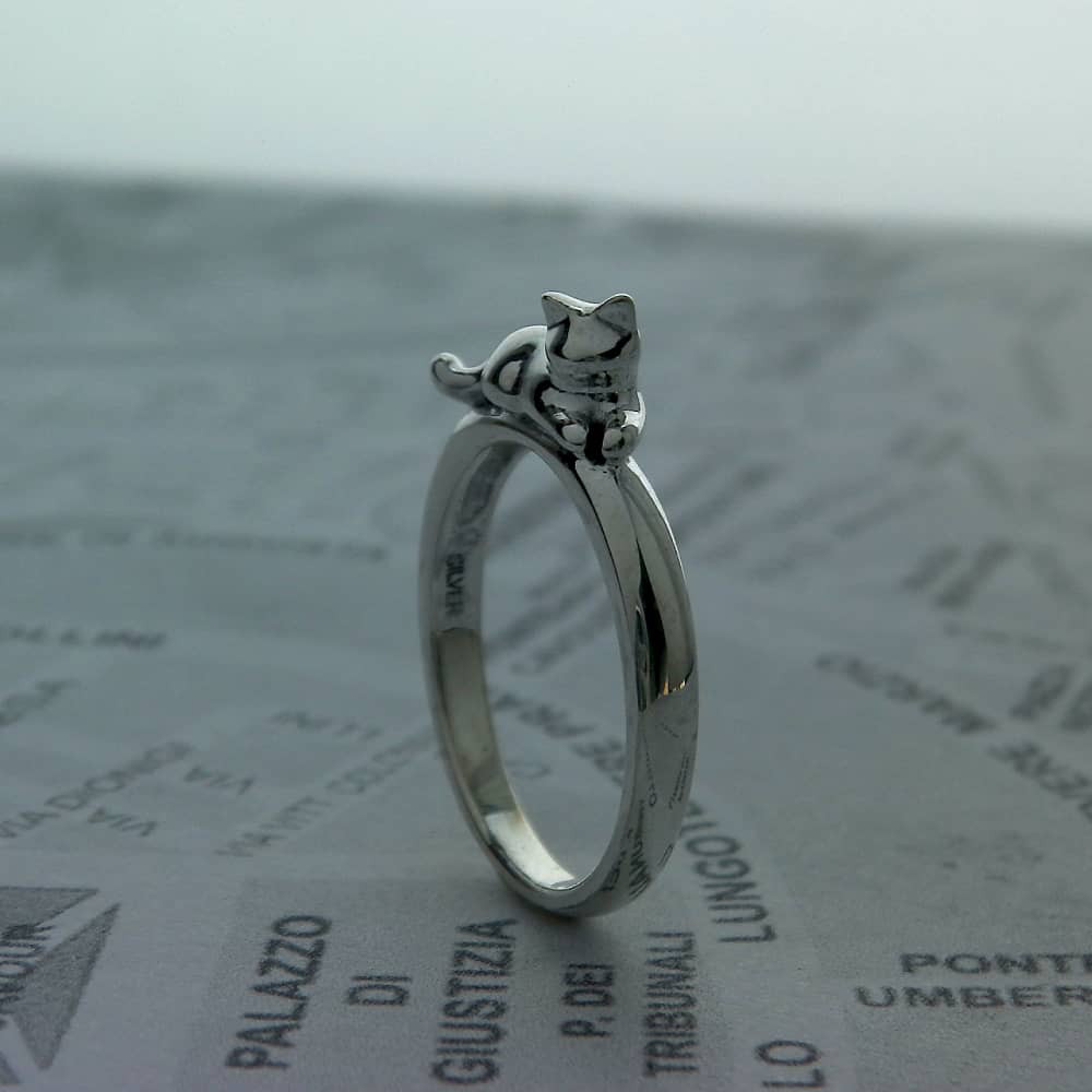 いこいねこ シルバーリング